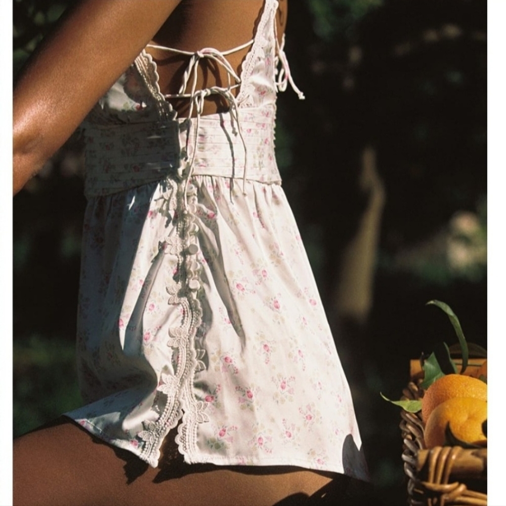 **SOLD** For Love & Lemons Bluebell Romper XXS